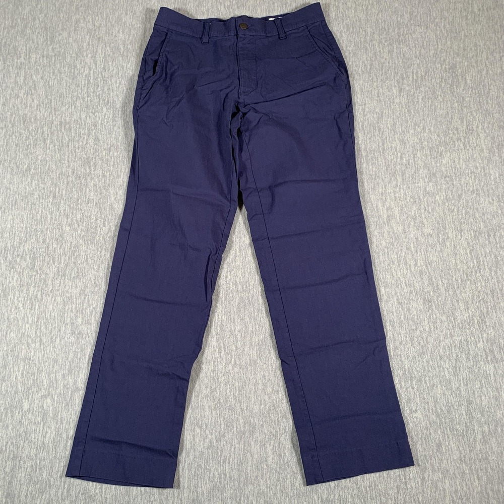 Mizzen+Main Pants Mens 28 Navy Stretch‎ Performance Chino Casual Made in USA